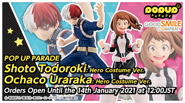 POP UP PARADE Ochaco Uraraka e Shoto Todoroki: Hero Costume Ver